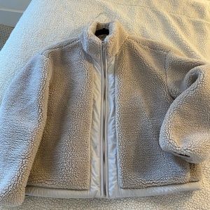 Gap cream fleece zip up